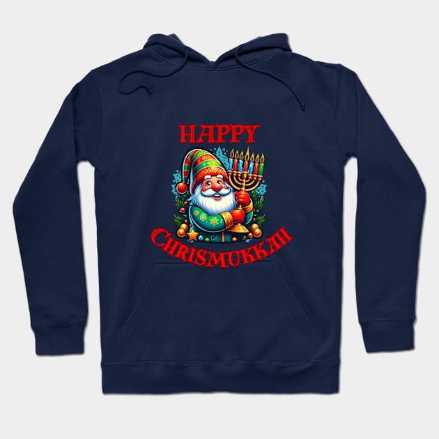 Happy Chrismukkah Hoodie by BukovskyART